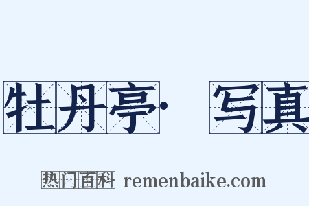 牡丹亭·写真是什么意思的图片